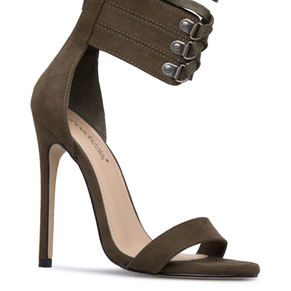 SHOEDAZZLE| ELLOUISE Ankle Strap Stiletto, SZ NWOT Color: TAN - Picture 6 of 15